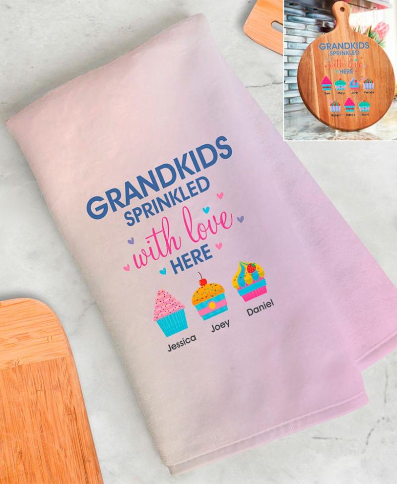 Baking & Cooking Supplies | Personalized Grandkids Sprinkled With Love Kitchen Collection Appliances & Gadgets Appliances & Gadgets