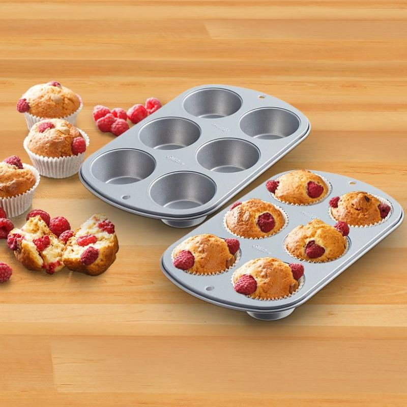 Baking & Cooking Supplies | Set Of 2 Wilton 6-Cup Muffin Pans Baking & Cooking Supplies Baking & Cooking Supplies