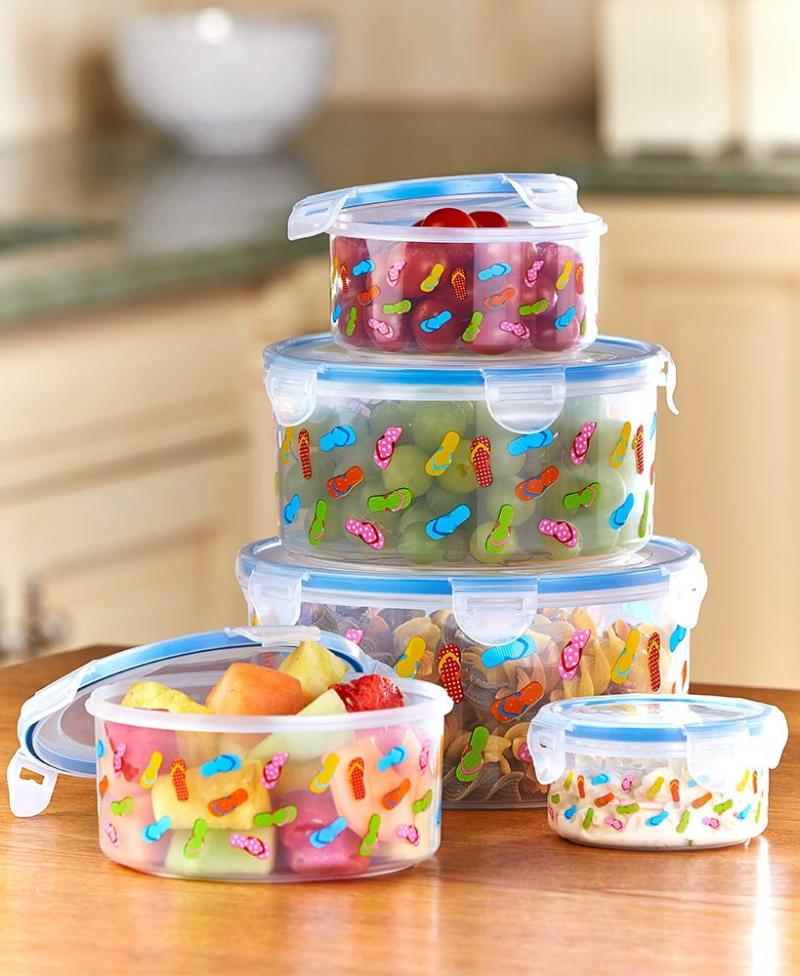 Bowls & Containers | 10-Pc. Airtight Food Storage Bowls & Containers Bowls & Containers