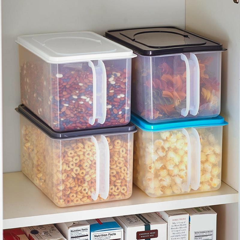 Bowls & Containers | Clear Storage Containers With Handles Bowls & Containers Black