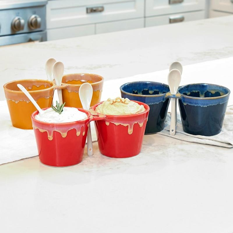 Bowls & Containers | Double Dip Bowls With Spoons Bowls & Containers Bowls & Containers