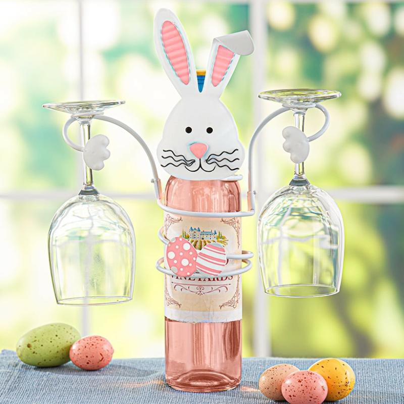 Dinnerware & Serveware | Bunny Wine Bottle & Glass Holder Dinnerware & Serveware Dinnerware & Serveware