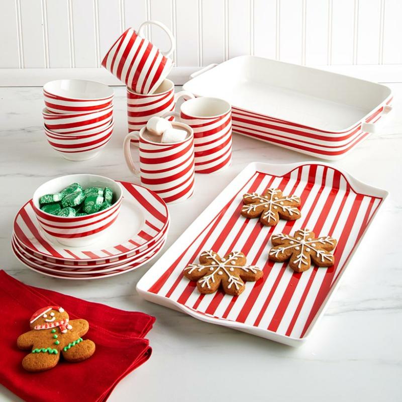 Dinnerware & Serveware | Candy Cane Serving Collection Dinnerware & Serveware Dinnerware & Serveware