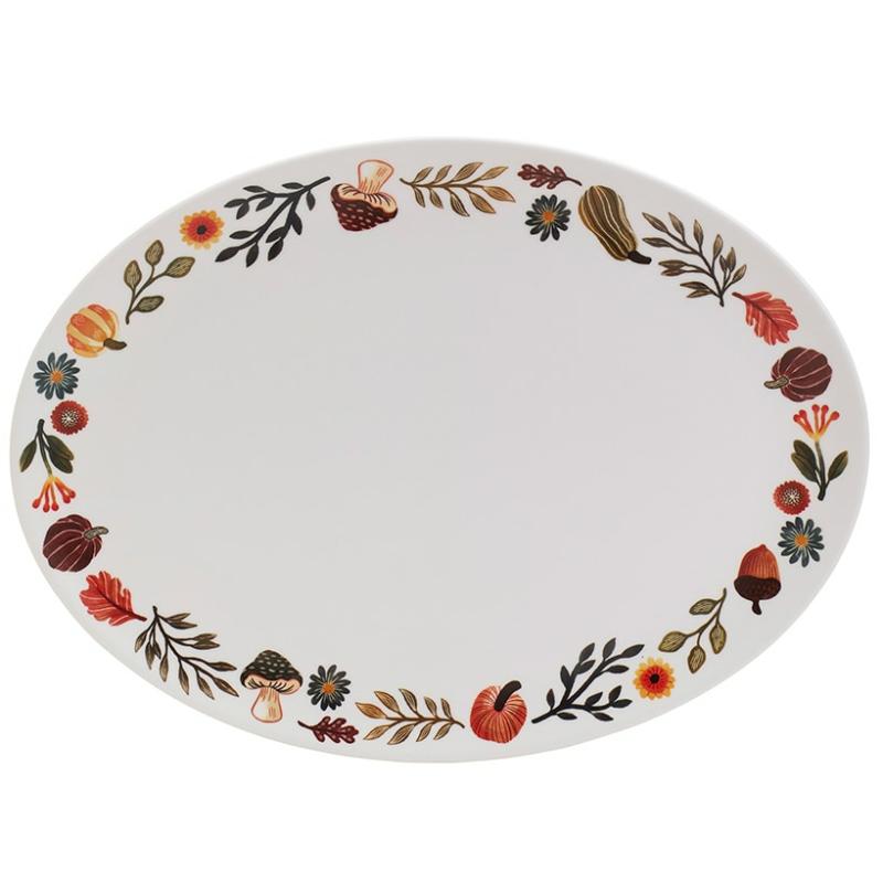 Dinnerware & Serveware | Floral Serving Platter Dinnerware & Serveware Dinnerware & Serveware