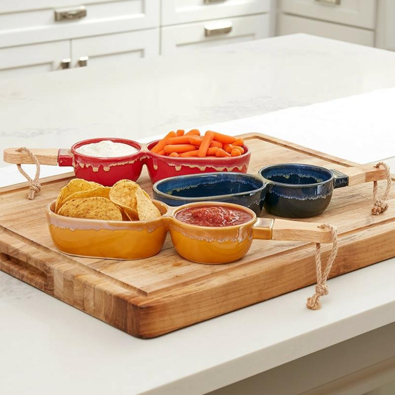 Dinnerware & Serveware | Individual Chip And Dip Servers Bowls & Containers Bowls & Containers