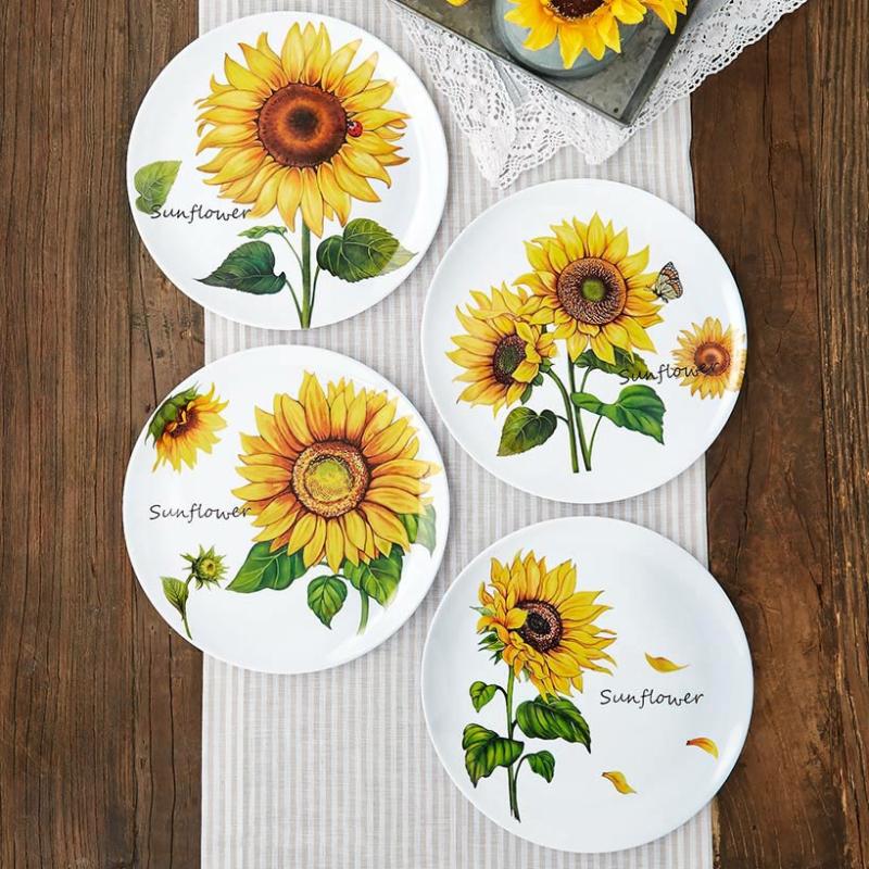 Dinnerware & Serveware | Set Of 4 Melamine Plates Dinnerware & Serveware Dinnerware & Serveware