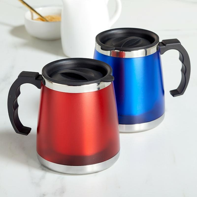 Drinkware | 16-Oz. Insulated Mug With Lid Drinkware Blue