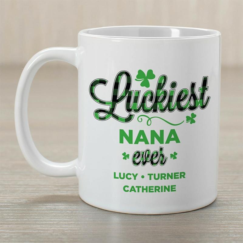 Drinkware | Personalized Luckiest Clover Coffee Mug Drinkware Drinkware