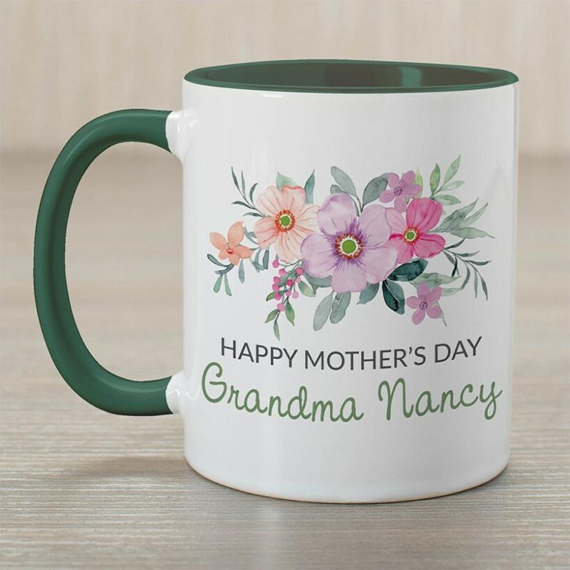 Drinkware | Personalized Watercolor Spring Floral Mug Drinkware Drinkware