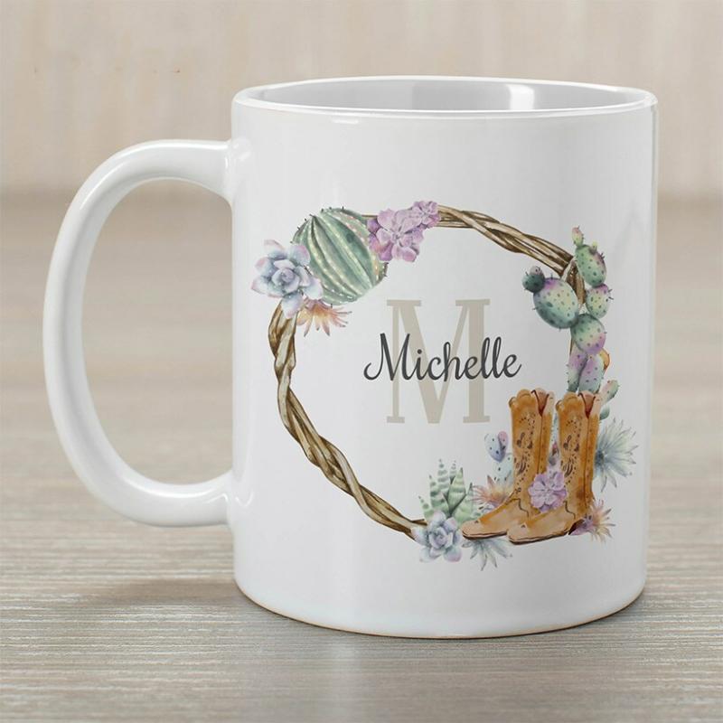 Drinkware | Personalized Watercolor Succulents Coffee Mug Drinkware Drinkware