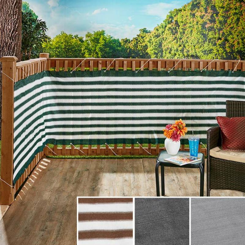 Garden Accents | 15-Ft. Deck And Fence Privacy Screens Garden & Outdoors Black Solid