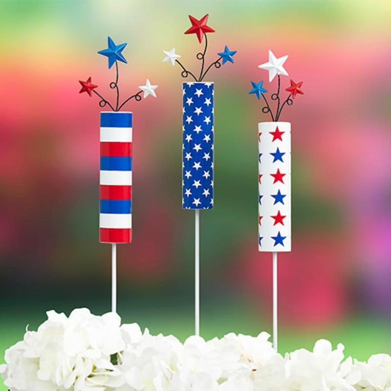 Garden Accents | Americana Garden Stakes Garden & Outdoors Blue