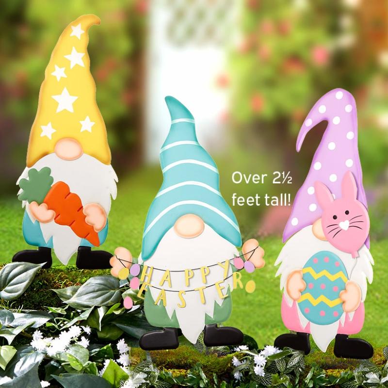 Garden Accents | Easter Garden Gnomes Garden & Outdoors Garden Accents