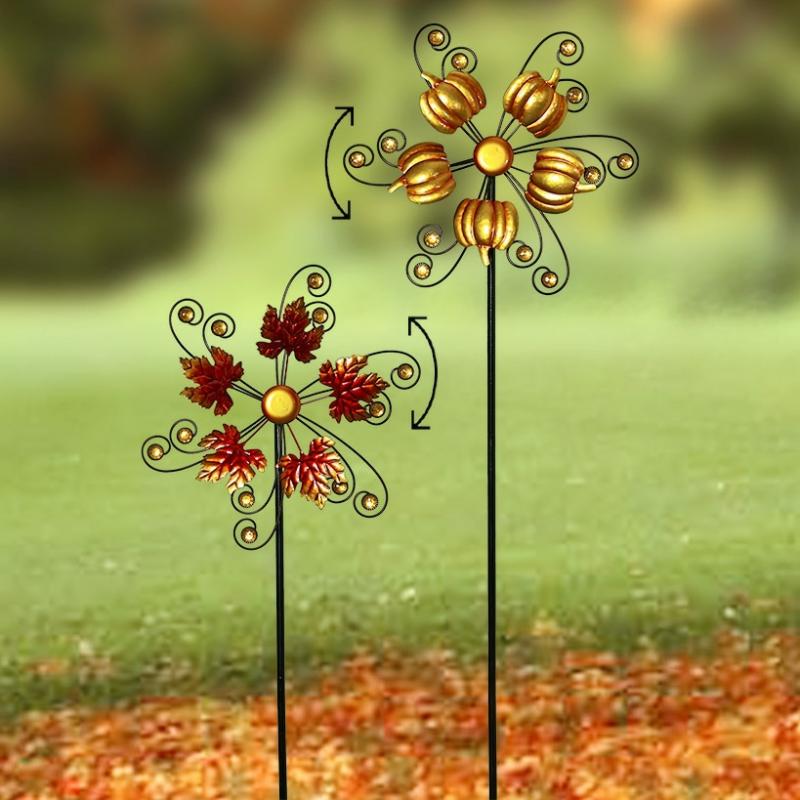 Garden Accents | Fall Spinner Stakes Garden & Outdoors Garden Accents