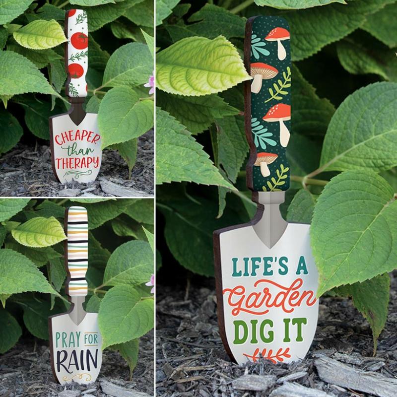 Garden Accents | Garden Shovel Sign With Saying Garden & Outdoors Garden Accents