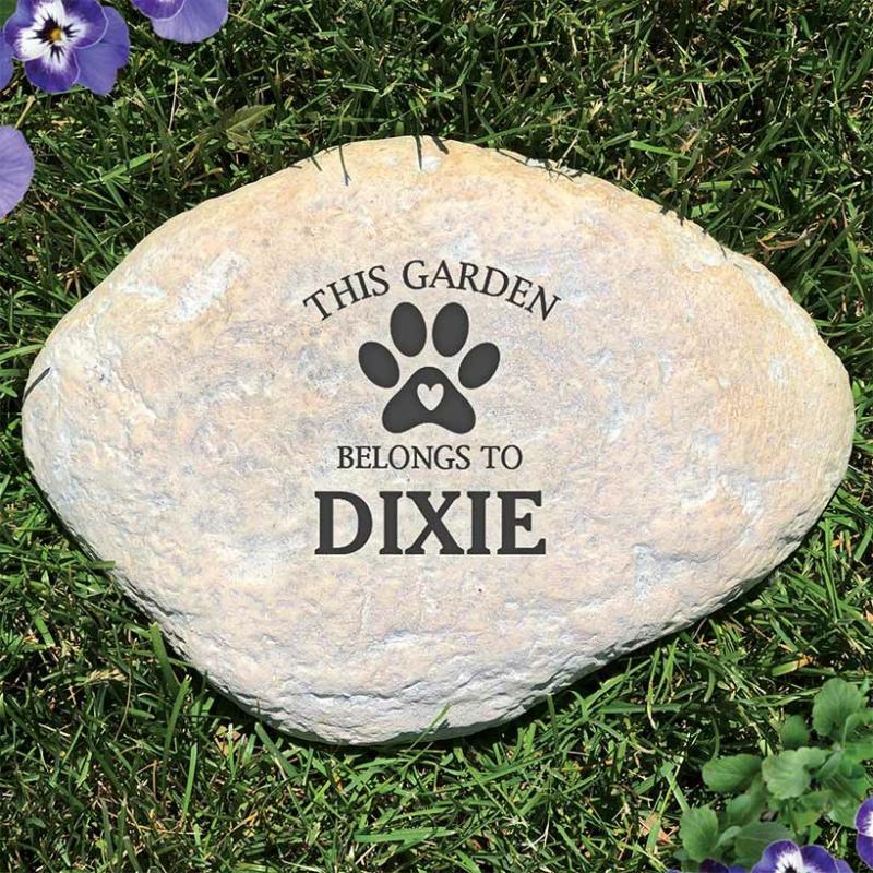 Garden Accents | Personalized Belongs To Pet Garden Stone Garden & Outdoors Garden Accents