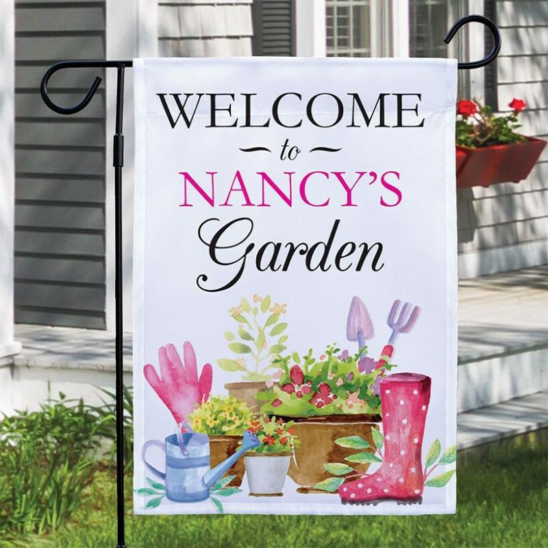 Garden Accents | Personalized Double-Sided Spring Welcome Garden Flag Garden & Outdoors Garden Accents