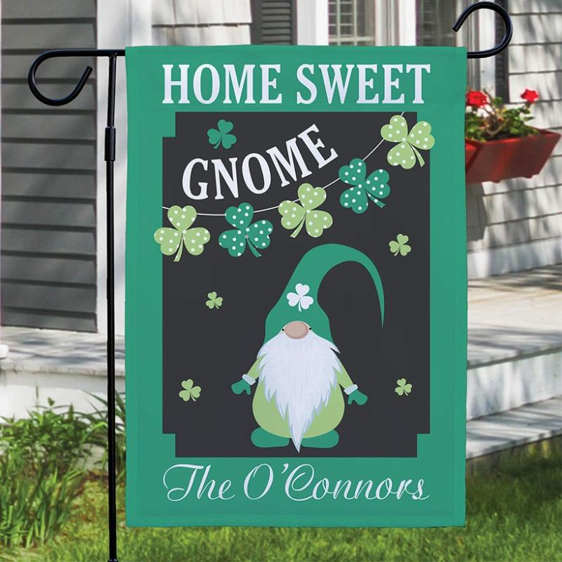 Garden Accents | Personalized Home Sweet Gnome Garden Flag Garden & Outdoors Garden Accents