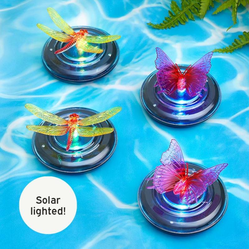 Garden Accents | Set Of 2 Solar Floating Lights Garden & Outdoors Garden Accents