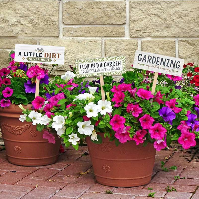 Garden Accents | Set Of 3 Garden Signs With Sayings Garden & Outdoors Garden Accents