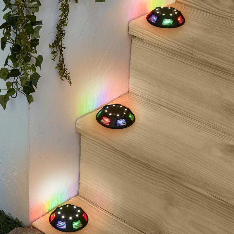 Garden Accents | Set Of 3 Solar Deck Lights Garden & Outdoors Garden Accents