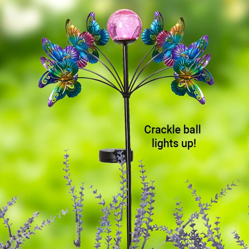 Garden Accents | Solar Butterfly Stake Garden & Outdoors Garden Accents