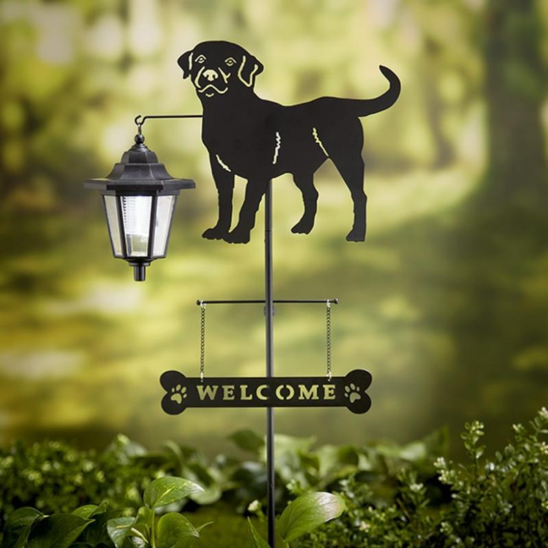 Garden Accents | Solar Dog Breed Welcome Stakes Garden & Outdoors Garden Accents