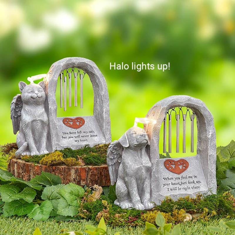 Garden Accents | Solar Pet Memorial Statues Garden & Outdoors Garden Accents