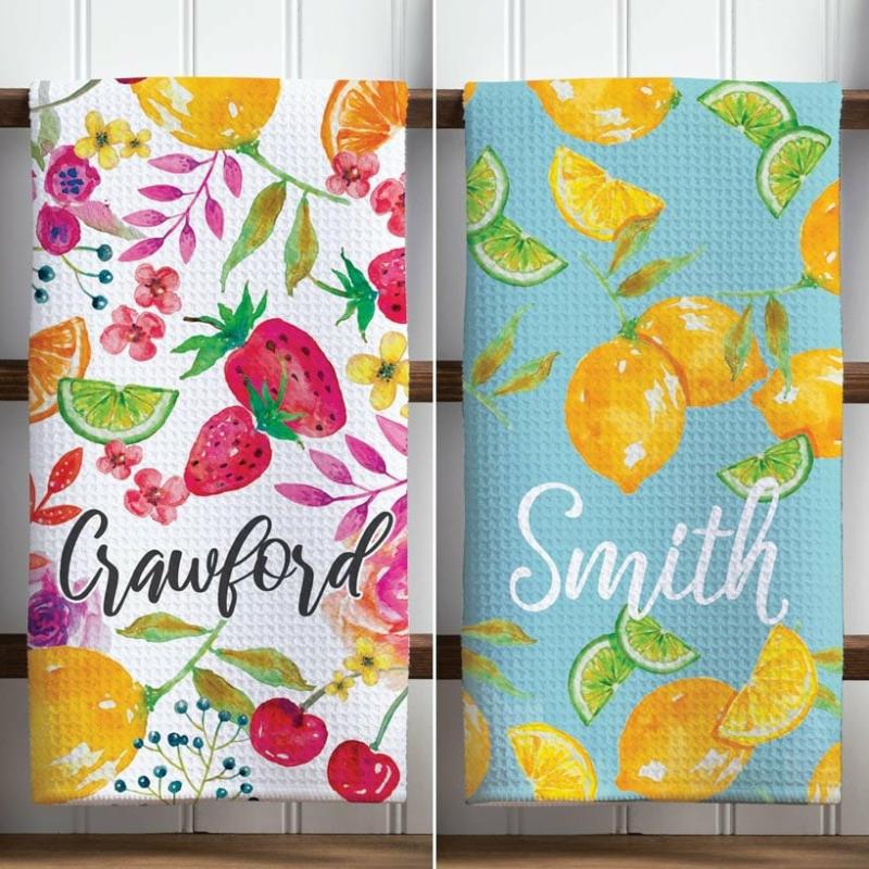 Kitchen & Table Linens | Personalized Spring Kitchen Towels Kitchen & Dining Kitchen & Table Linens