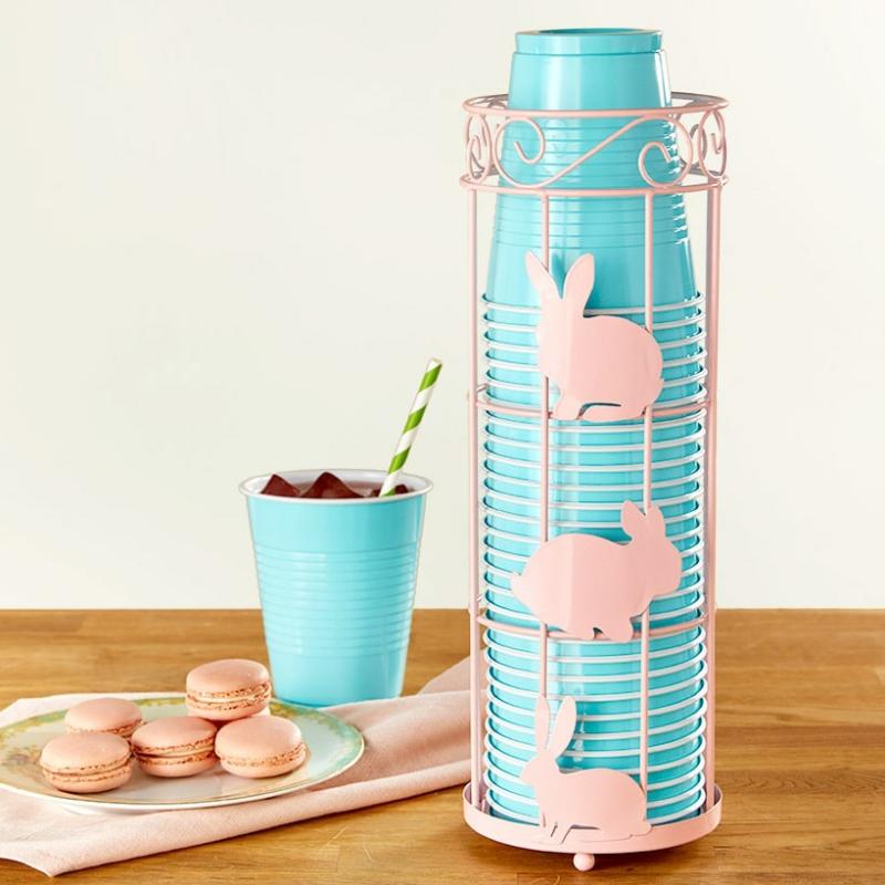 Outdoor Bbq & Grill | Decorative Bunny Plastic Cup Holder Dinnerware & Serveware Dinnerware & Serveware