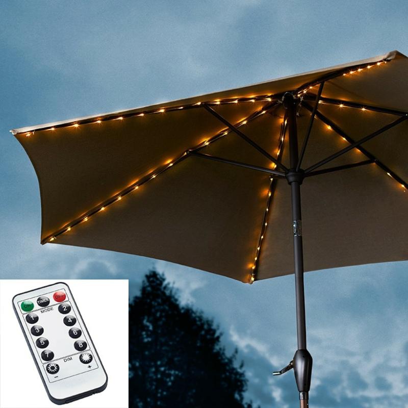 Outdoor Decor | 104 Led Umbrella Lights With Remote Garden & Outdoors Outdoor Decor