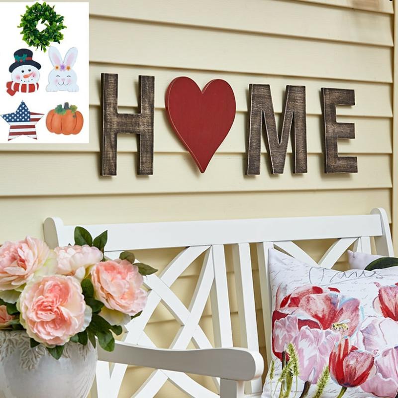 Outdoor Decor | 9-Pc. Seasonal Home Porch Sign Garden & Outdoors Garden Accents