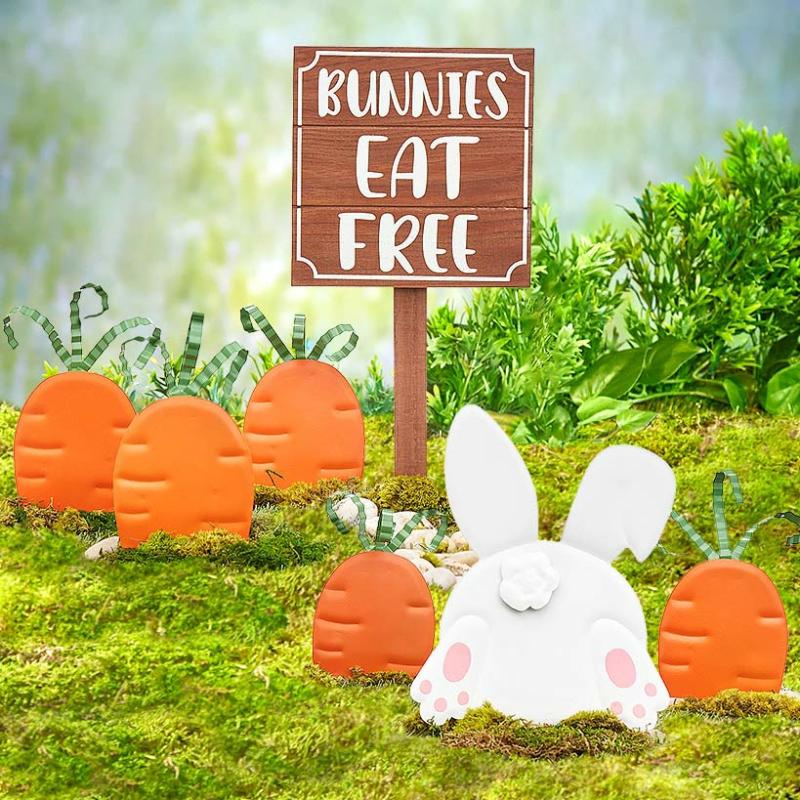 Outdoor Decor | Bunnies Garden Stakes Garden & Outdoors Garden Accents