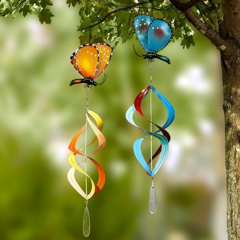 Outdoor Decor | Butterfly Wind Spinners Garden & Outdoors Blue