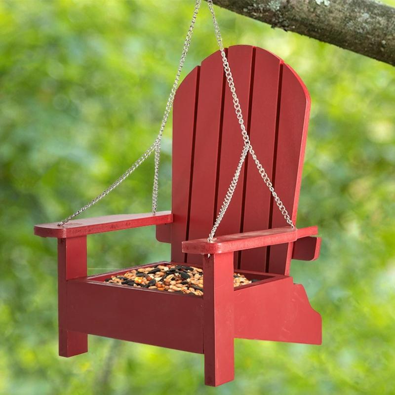 Outdoor Decor | Hanging Beach Chair With Mesh Bottom Bird Feeder Garden & Outdoors Blue