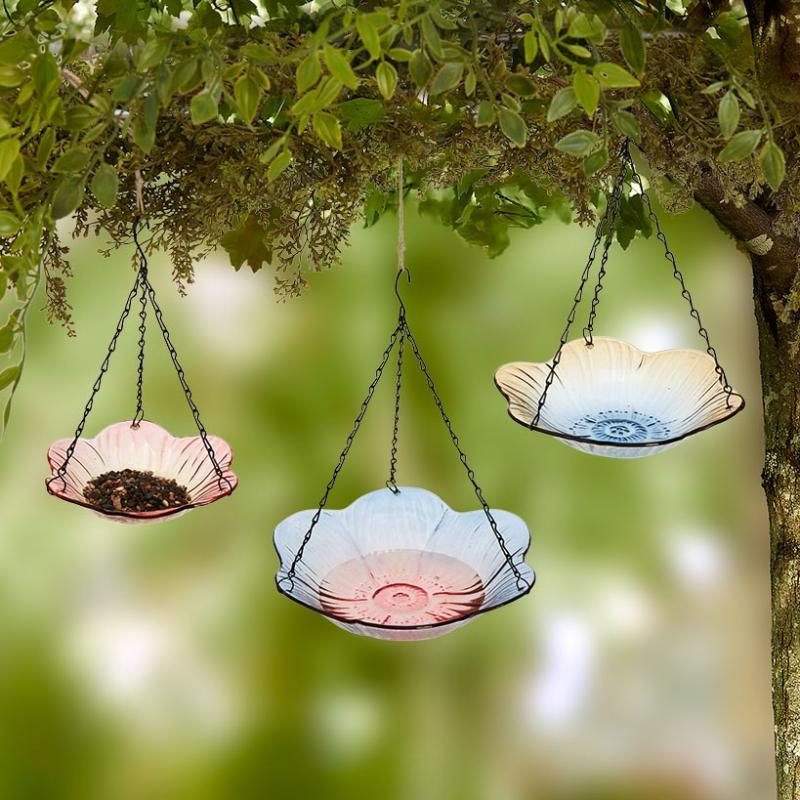 Outdoor Decor | Hanging Glass Birdbaths Garden & Outdoors Garden Accents