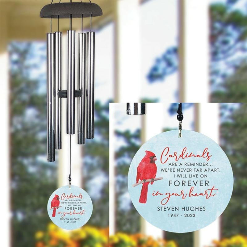 Outdoor Decor | Personalized 30" Cardinal Memorial Windchime Garden & Outdoors Outdoor Decor