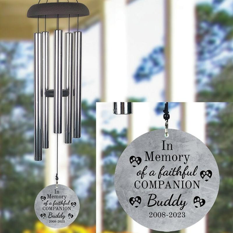 Outdoor Decor | Personalized 30" Pet Memorial Wind Chime Garden & Outdoors Garden Accents