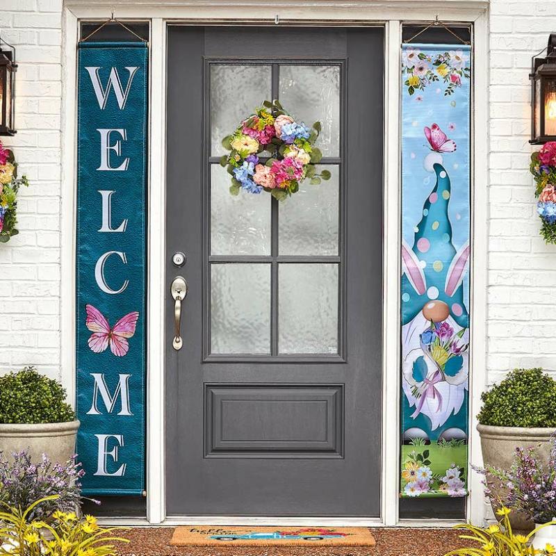 Outdoor Decor | Set Of 2 Themed Porch Banners Garden & Outdoors Garden Accents