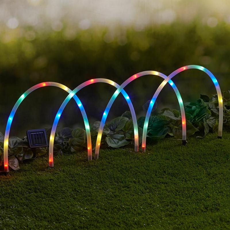 Outdoor Decor | Sets Of 4 Solar Arches Garden & Outdoors Multicolor