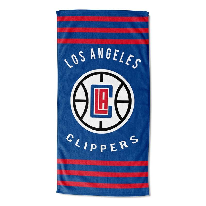 Outdoor & Water Fun | Nba 30" X 60" Striped Beach Towels Garden & Outdoors Outdoor & Water Fun