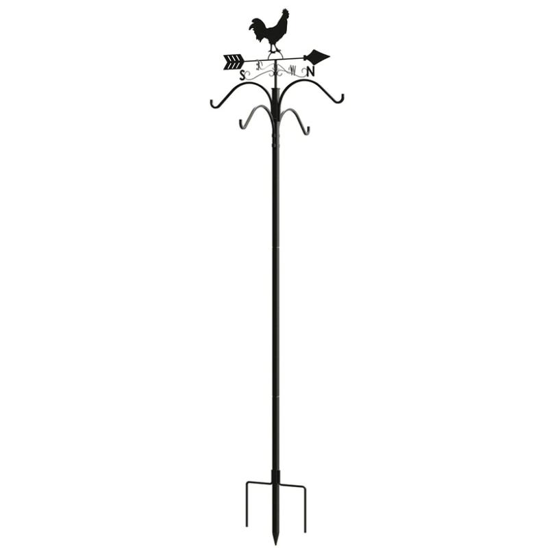 Planters & Gardening | 84" Deluxe Rooster 4-Way Weathervane Shepherd’s Hook Garden & Outdoors Outdoor Decor