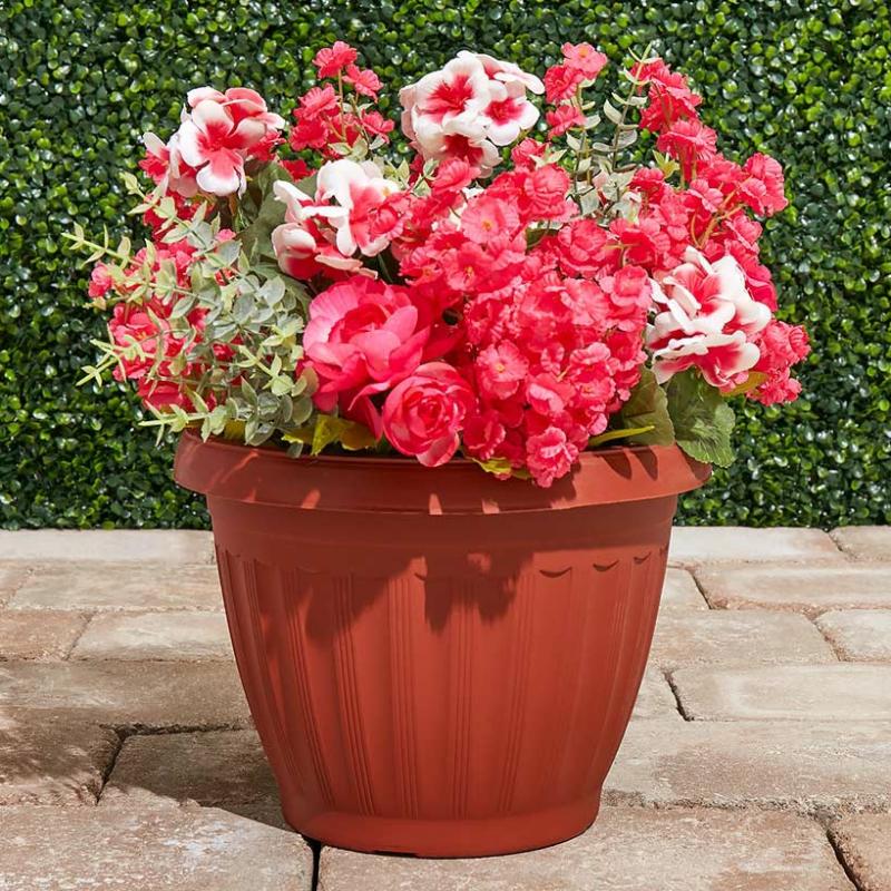 Planters & Gardening | Clay-Look Plastic Flower Pot Garden & Outdoors Planters & Gardening