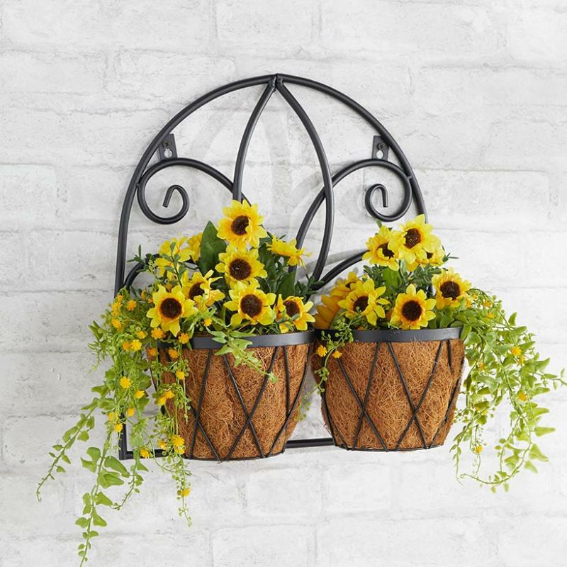 Planters & Gardening | Decorative Wall Planters With Coir Liners Garden & Outdoors Antique White