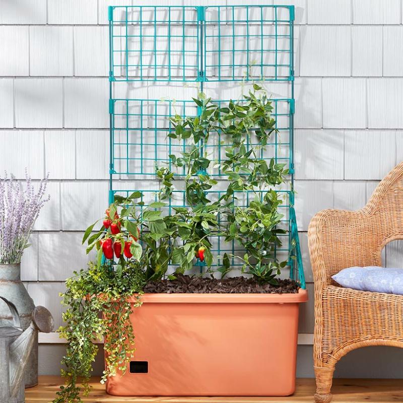 Planters & Gardening | Mobile Vegetable Planter With Trellis Garden & Outdoors Gardening Solutions