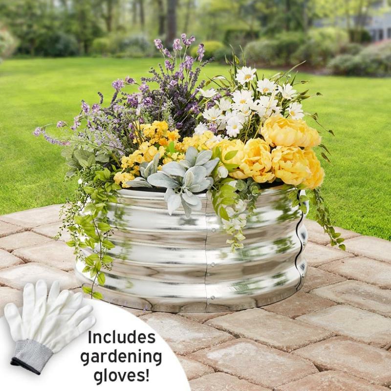 Planters & Gardening | Round Galvanized Raised Garden Bed Kit Garden & Outdoors Planters & Gardening