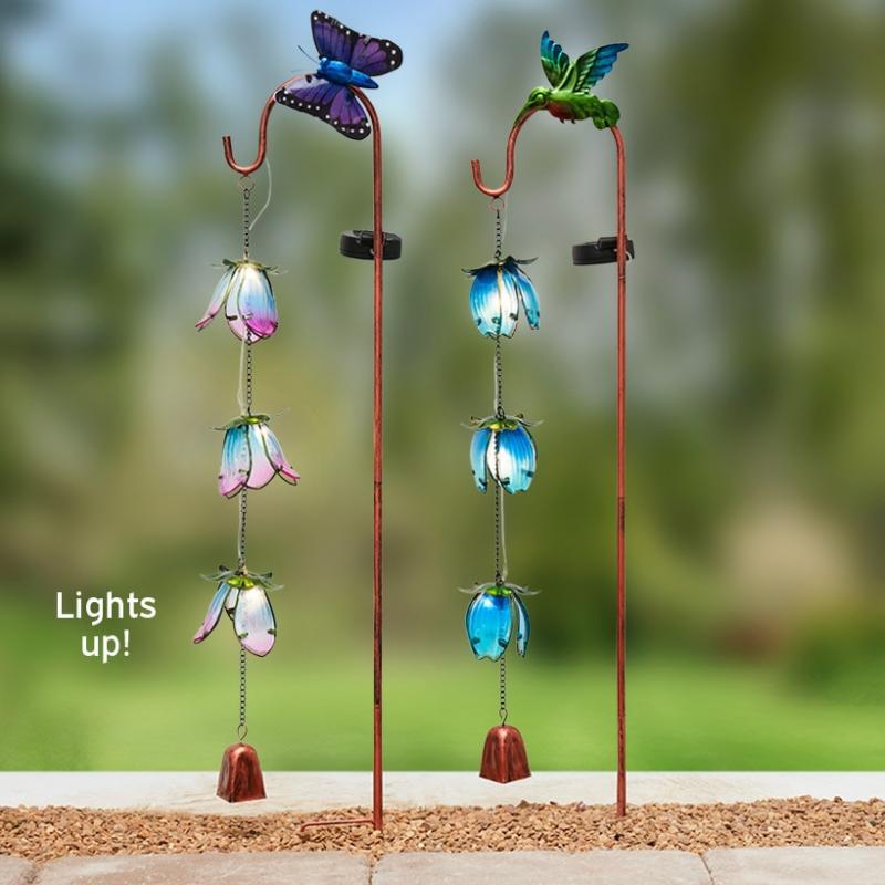 Solar & Outdoor Lighting | Solar Cascade Floral Stakes Garden & Outdoors Garden Accents