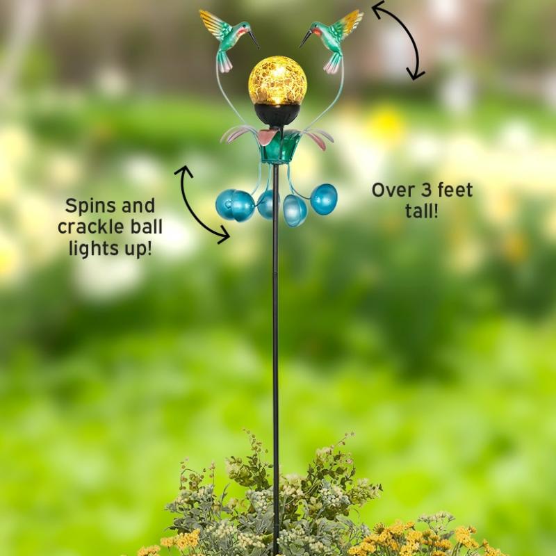 Solar & Outdoor Lighting | Solar Hummingbird Garden Stake Garden & Outdoors Garden Accents