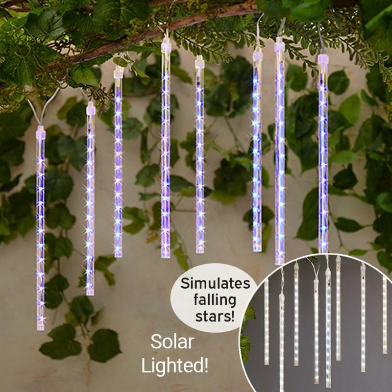 Solar & Outdoor Lighting | Solar Meteor Shower Lights Garden & Outdoors Blue