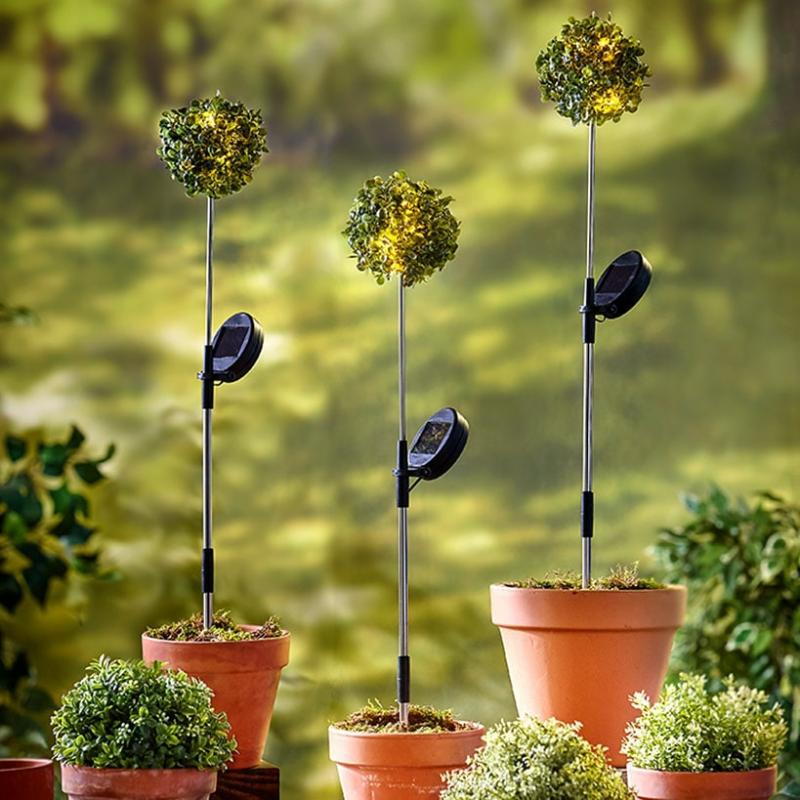 Solar & Outdoor Lighting | Solar Topiary Stake Light Garden & Outdoors Garden Accents